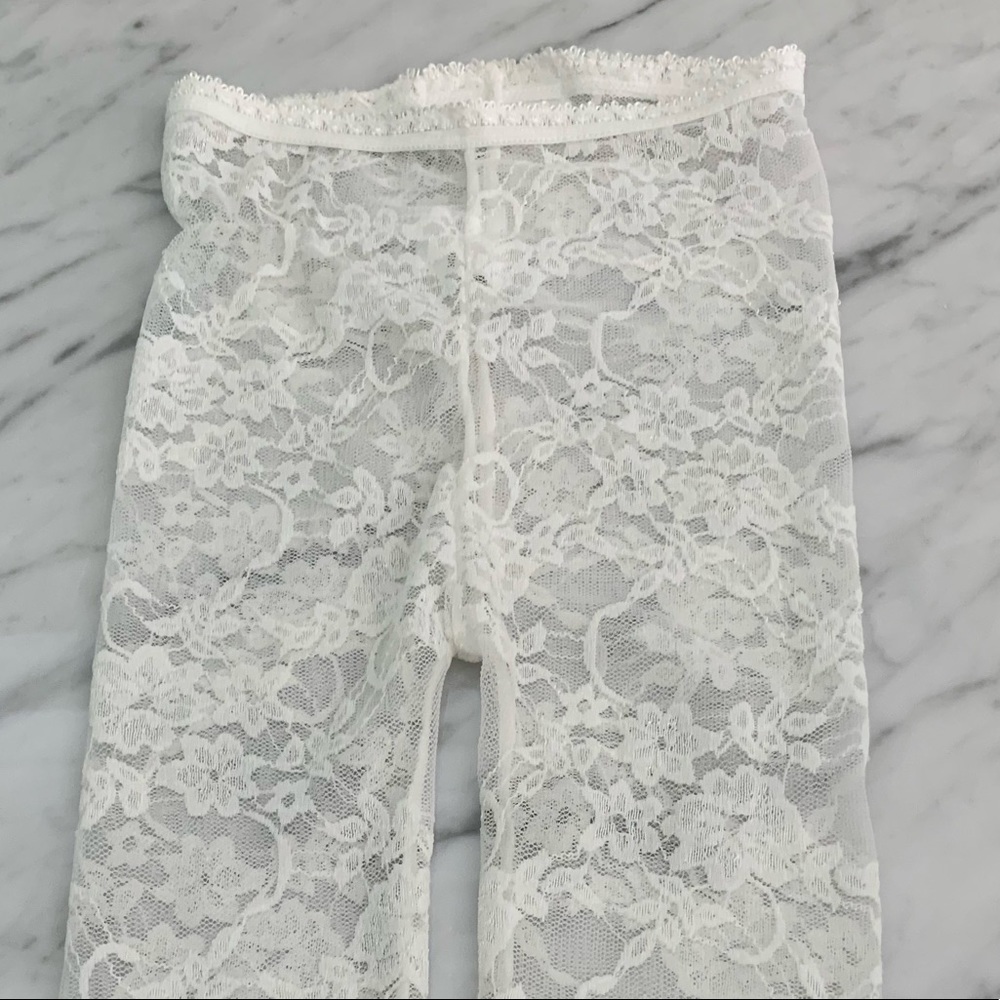 Baby Bella Maya Lace Footless Tights / Leggings White 18 months - Picture 11 of 11